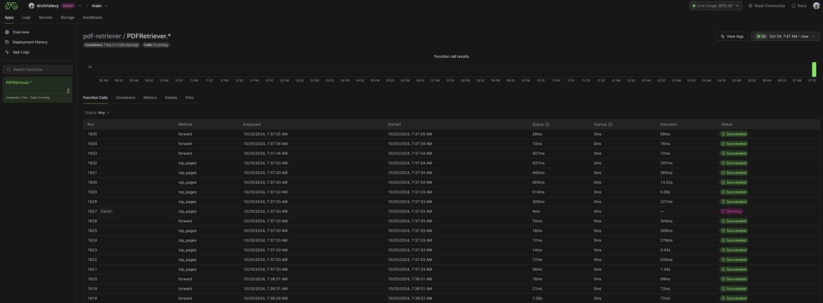 ColPali Model Deployed on Modal